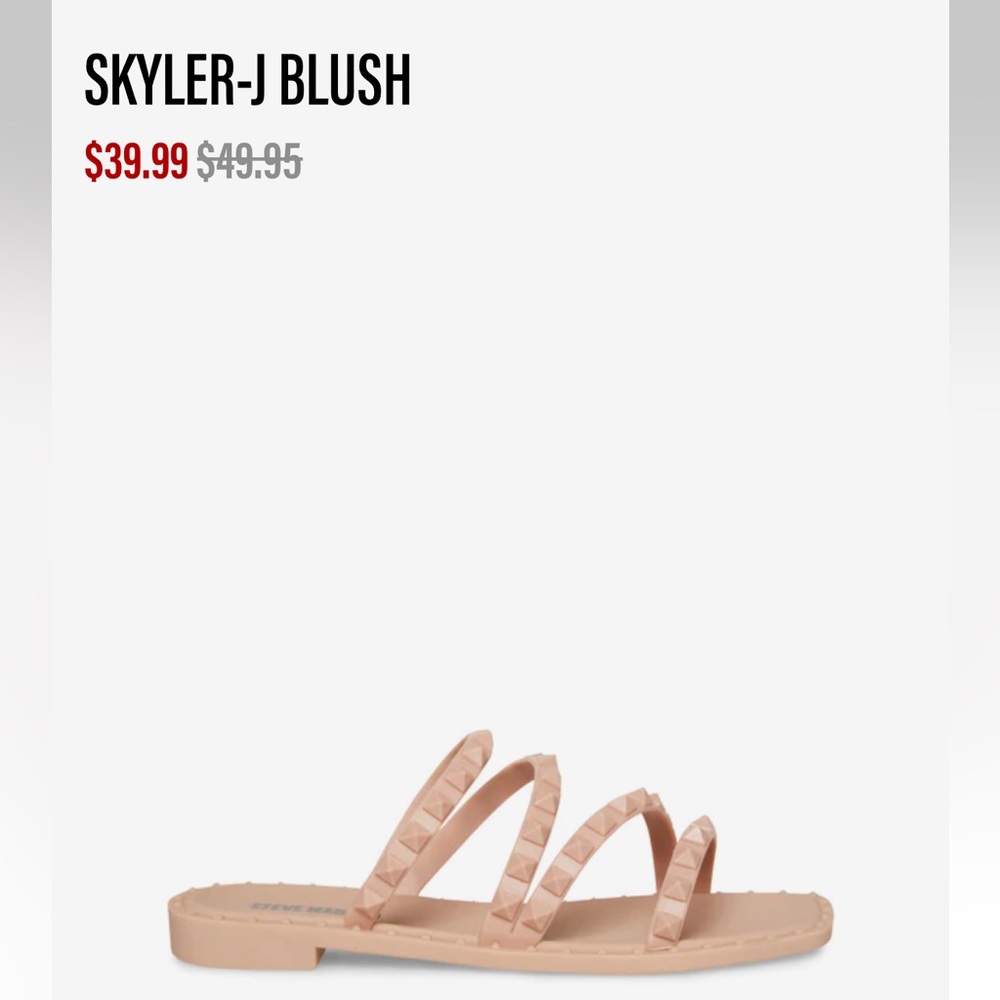 Blush Women's Studded Slide Sandal